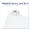 Avery Dennison Index Side Tab 8-1/2 x 11", #1-25, White, PK25 01330